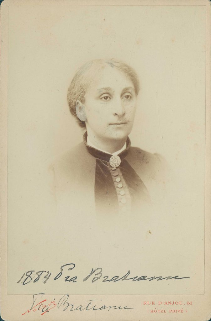 Pia Brătianu, 1884