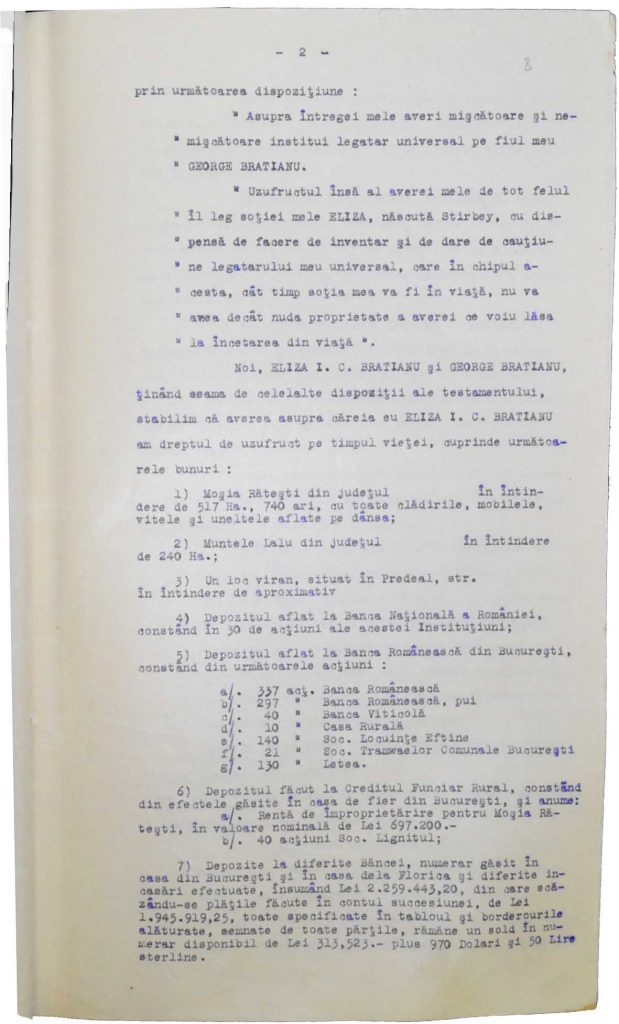 Pact de familie și act de liberare de legate