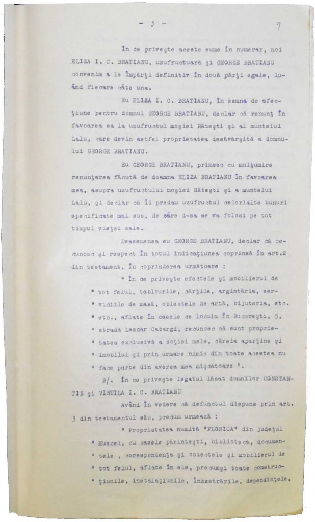 Pact de familie și act de liberare de legate