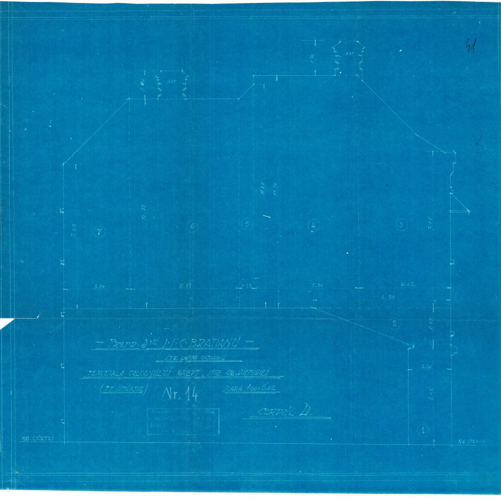 Corpul D - tencuiala calcanului drept, Fototeca INP, 1964