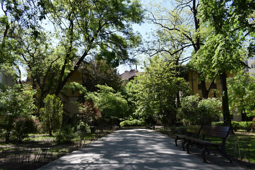 Casa IIC Brătianu, vedere dinspre Parcul IIC Brătianu, Arhiva INP, 2021